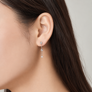 Pendientes Geométricos para Mujer, Chapados en Oro de 14K, Tono Dorado y Plateado - Product Image 5