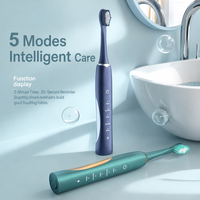 Brosse à dents électrique 31000 VPM sonique, 5 modes, écran LCD, étanche IPX7, charge Type C, 40 jours d'autonomie, soins bucco-dentaires pour adultes