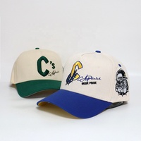 Gorras de Béisbol de 5 Paneles, Dos Tonos, con Logotipo Personalizado OEM ODM, Bordado 3D, Estructura en A, 100% Algodón, Gorras Deportivas