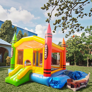 Castillo Inflable para Niños, Instalaciones de Entretenimiento Populares para <span class=keywords><strong>Fiestas</strong></span>, Tobogán Acuático Inflable, Castillo Inflable al por Mayor - Product Image 4