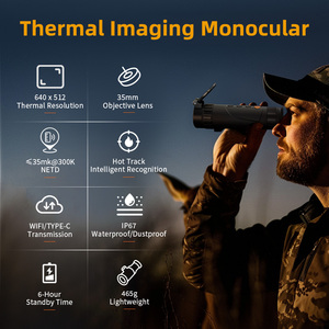 กล้องมองภาพความร้อน MK-IR-635, ขนาด 35 มม. ความละเอียด 640*512 (50Hz) กล้องมองภาพกลางคืนแบบความร้อนสำหรับการล่าสัตว์, เครื่องถ่ายภาพความร้อนอินฟราเรด - Product Image 5