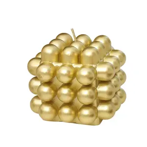 Vela dorado con aroma estilo Ins, accesorios para fotos, gran <span class=keywords><strong>cubo</strong></span> <span class=keywords><strong>de</strong></span> <span class=keywords><strong>Rubik</strong></span>, fragancia, hogar, alojamiento, muebles suaves - Product Image 4