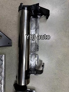 YBJ Car Side Rear Bumper Step <strong>Chromed</strong> Aluminum Alloy <strong>Sliver</strong> for Land Cruiser Pickup FJ79 LC79 LC76 Rear Running Bar Pedal - Product Image 4