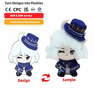 Mignon 20cm 40cm Coton Kpop Anime Peluche Figure Jouets Personnalisé Poupée Douce avec <span class=keywords><strong>Cheveux</strong></span> Colorés et Vêtements Amovibles Remplis <span class=keywords><strong>de</strong></span> Coton PP - Product Image 4