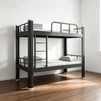 Lit superposé en métal moderne et durable pour appartements et dortoirs d'employés – Vente directe en gros