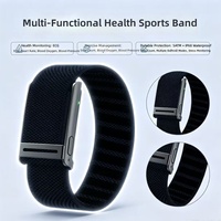 Bracelet intelligent ECG, surveillance de la pression artérielle, de l'oxygène sanguin, du rythme cardiaque, de la température corporelle, du HRV, du sommeil, du stress, suivi IP68