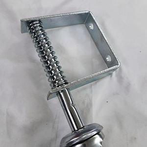 स्विस गेट कैस्टर 3 "4" 5 "ब्लैक रबर व्हील स्प्रिंग बढ़ते छेद के साथ लोड - Product Image 4