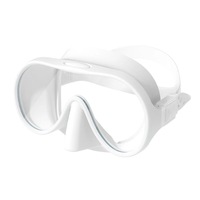 Masque de plongée haute définition grand cadre anti-rayures lentille unique gel de silice liquide grand champ de vision lunettes de plongée enveloppantes