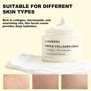 Crème Anti-Rides Intensive Triple Collagène Niacinamide Calendula Éclaircissante Hydratation Profonde Multi-Nourrissante - Product Image 5