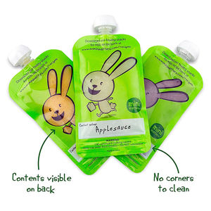 Bolsa de plástico Biodegradable transparente para bebida de fruta, bebida de zumo de manzana, cereza, Doypack, bolsa con caño de agua de coco - Product Image 3