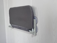 Hamac en forme de L en fausse fourrure pour chat, lit suspendu à un tabouret de chevet ou à un rebord de fenêtre