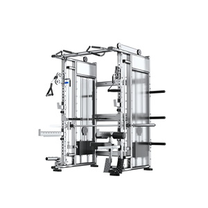 Machine de musculation professionnelle à huit stations multi-utilisateurs pour hack squat et presse à jambes, à charge par disques, équipement de fitness commercial, direct usine, prix bas - Product Image 1
