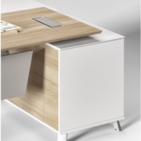 Alta qualità a forma di L Mdf Board Executive Computer Manager ufficio personale che lavora mobili postazione di lavoro tavolo scrivania