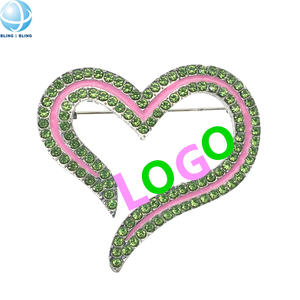 Black Group Servicio social Rhinestone Heart <span class=keywords><strong>Swing</strong></span> Phi <span class=keywords><strong>Swing</strong></span> Sorority Pin con esmalte 1969 SOS Broches de letras griegas - Product Image 4