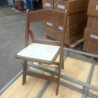 Chaise pliante en résine marron peinte, rembourrée, robuste, légère et durable, empilable, pour banquets et fêtes, vente en gros