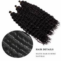 Extensions de cheveux synthétiques Amygirl, bouclées, ondulées, torsadées, ondulations profondes, Butterfly Locs, pré-étirées, pour tressage au crochet