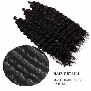 Popular in Russia Long Synthetic Curly Wave Twist Loose Deep Wave Hair Crochet Hair Synthetic <b>Braiding</b> Hair Bundles <b>Extensions</b> - Product Image 4