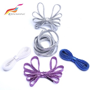 110cm đẹp chất lượng cao Shinny kim loại chủ đề vàng long lanh dây giày - Product Image 4