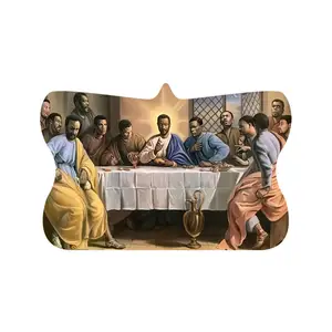 Last Supper Easter Gift 2D Flat Acrylic Pendant Christian Painting Backpack And Keychain Decoration