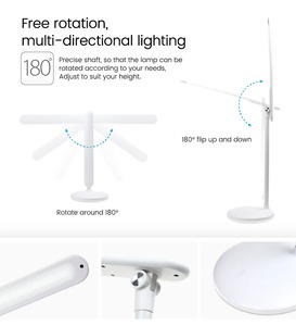 โคมไฟตั้งโต๊ะ LED สำหรับนักเรียนโคมไฟอ่านหนังสือแบบชาร์จไฟได้โคมไฟกลางคืนขนาดเล็กลดแสงบนโต๊ะแบบไร้ไฟฟ้า - Product Image 6