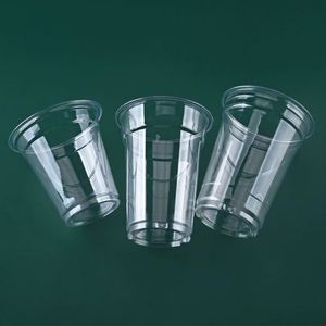 Logo personnalisé Dia. Gobelet en plastique transparent PET jetable pour thé au lait, café glacé, 98 mm, 12, 14, 16, 18, 20, 24 oz, avec couvercle - Product Image 5