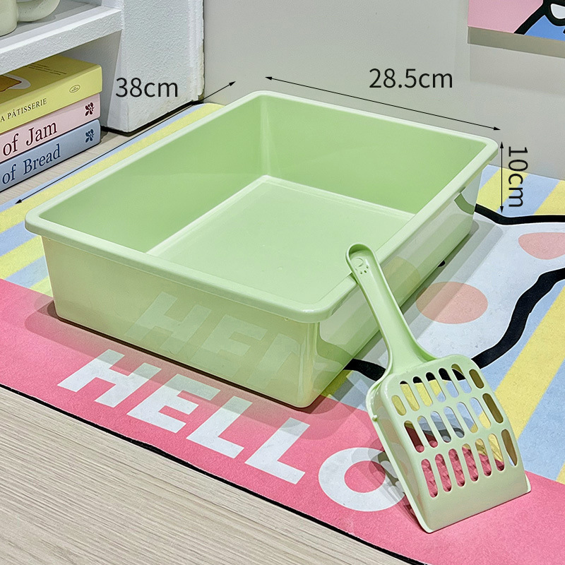 Green Open Litter Box