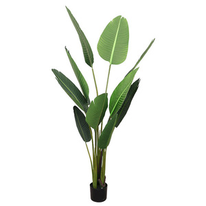 Plantes tropicales artificielles réalistes Monstera et Oiseau de paradis en pot, style nordique, grand arbre bionique pour la décoration de la maison et du bureau - Product Image 5