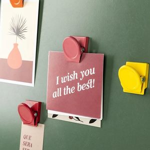 Clips magnétiques colorés pour réfrigérateur, supports multi-usages pour documents et <span class=keywords><strong>photos</strong></span>, largement utilisés pour la maison, la cuisine, l'école, l'entrepôt, le bureau - Product Image 2