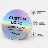 Étiquettes de sécurité holographiques personnalisées, autocollants hologrammes inviolables, sceaux circulaires anti-effraction pour la protection de la marque des emballages et des bouchons de bouteilles