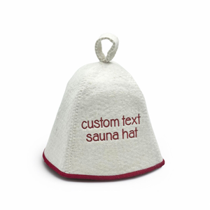 Chapeau <span class=keywords><strong>de</strong></span> Douche et <span class=keywords><strong>de</strong></span> Sauna en Feutre Réutilisable Écologique <span class=keywords><strong>de</strong></span> Haute Qualité pour Hommes et Femmes – Cadeau Idéal – <span class=keywords><strong>Bonnet</strong></span> en Laine Blanche - Product Image 1