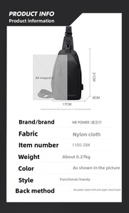 MXM - Nueva Bolsa de Pecho para <span class=keywords><strong>Hombre</strong></span>, Otoño 2021, Informal, de Gran Capacidad, Bandolera, Estilo Coreano, Impermeable, de Nailon, a la Moda - Product Image 6