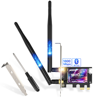 Tarjeta WiFi6 PCI-E EDUP, BT5.2, Doble Banda, USB 2.0, Tarjeta Adaptadora de Red Inalámbrica PCI-E, 1800Mbps, Tarjeta de Red Wifi para PC