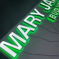 DakeSign Enseignes LED néon 3D en acrylique personnalisées, bandes LED pour entreprises, bars, panneaux publicitaires décoratifs, enseignes lumineuses