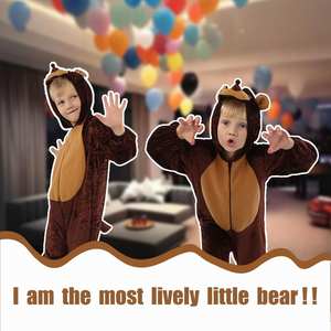 Disfraz de Oso de Peluche con Capucha para Bebés y Niños, Colección de <span class=keywords><strong>Disfraces</strong></span> para Fiestas de Temporada, Venta al por Mayor OEM - Product Image 2