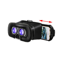 Casque de Réalité Virtuelle 3D en Plastique HD pour Jouer et Regarder des Vidéos sur Smartphone Android et iOS