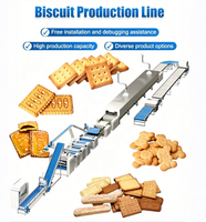 Machine à fabriquer des biscuits sandwichs à deux voies et une couleur, capacité 150-200 kg/h, ligne de production complète de biscuits