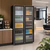 Réfrigérateur Commercial à Portes Vitrées (4 Portes) pour Boissons – Vitrine Réfrigérée Verticale pour Vins – Prix Usine