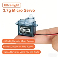 Servomoteur analogique Kpower P0037 pour avion RC, moteur sans noyau haute vitesse 0,06 sec, 3,7 g, sub-micro nano servo