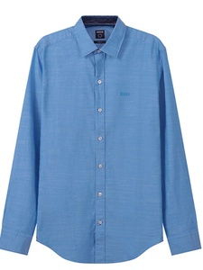 2026 व्यापार कार्यालय पुरुषों का ठोस रंग और आकार की लुभावनी लंबी आस्तीन की शर्ट के साथ कपास पुरुषों के बटन डाउन शर्ट - Product Image 3