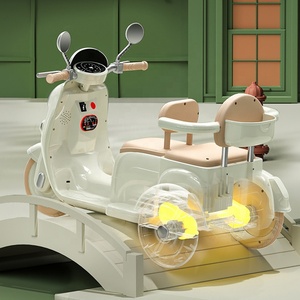 Coche Eléctrico de Juguete <span class=keywords><strong>para</strong></span> Niños con Control Remoto, Motocicleta Doble y Triciclo con Batería Grande <span class=keywords><strong>para</strong></span> Niños y Niñas - Product Image 4