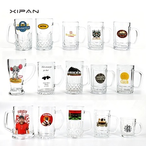 Verre à bière Xipan en verre transparent de 500 ml avec poignée, personnalisable avec logo, pour l'Oktoberfest, hôtels et cadeaux d'affaires - Product Image 5