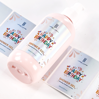 Étiquettes cosmétiques personnalisées de luxe, étiquettes holographiques 3D avec vernis UV, autocollants pour cadeaux d'anniversaire, bouteilles, directement de l'usine