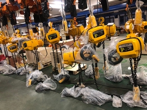 Para Allman Factory Direct <span class=keywords><strong>5</strong></span> <span class=keywords><strong>Ton</strong></span> 220V Polipastos de cadena eléctricos Nuevo servicio OEM Polipasto de construcción de aleación de aluminio a la venta - Product Image 2