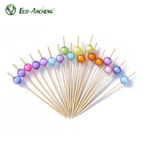 Palillos de bambú ecológicos, desechables, antiadherentes, de mango largo, para frutas, ideales para fiestas en casa, con MOQ bajo. - Product Image 4