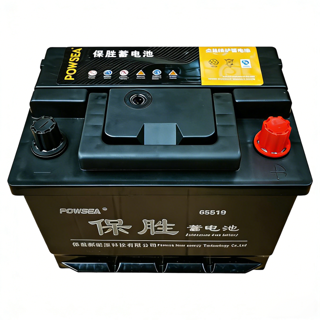 New DIN55 12V 55Ah Euro Car Battery Starting Auto Vehicle Maintenance Free Lead Acid Battery POWSEA Factory Wholesale