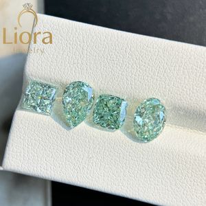 梨グリーン1カラットIGI認定ファンシービビッドグリーンラボ成長ダイヤモンドCVDルースラボダイヤモンドジュエリー用 - Product Image 3