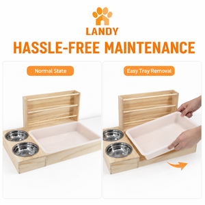 Mangeoire à lapins en bois style ferme, support à foin artisanal en pin avec gamelle pour cochons d'Inde et chinchillas – Élégant et pratique - Product Image 4