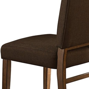 Chaise d'appoint convertible en bois et tissu, style transitionnel, avec rembourrage confortable, lot de 2, pour la maison, le bureau et l'appartement - Product Image 6