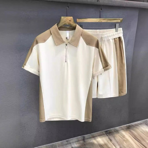 Camiseta Polo de Moda de Fibra de Bambú 100% Ecológica de Alta Gama, Traje Deportivo Informal para Hombre, Conjunto a Juego, Camiseta Nueva y Elegante de Verano - Product Image 2