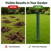 Dispositif anti-parasites souterrain résistant aux intempéries avec piles pour le contrôle des serpents, des gaufres, des campagnols et des taupes dans les fermes, vergers et jardins.